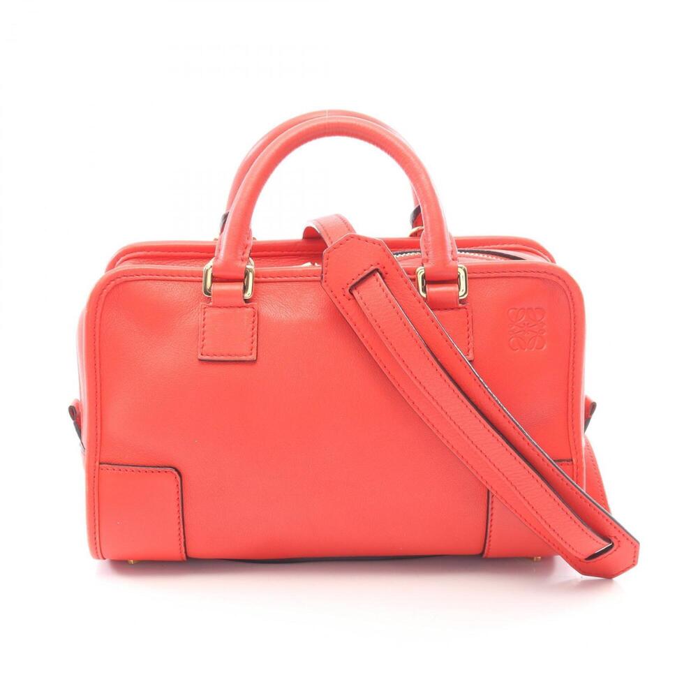 Loewe Amazona 23 2-Way Handbag, Leather, Women's, Red